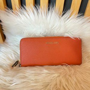 MICHAEL MICHAEL KORS Leather Continental Wristlet